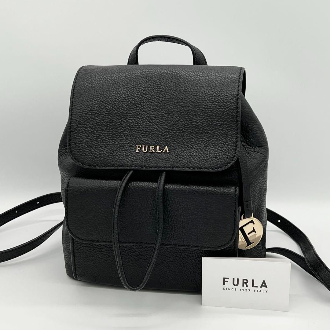 ✨️極美品✨️FURLA ノエミ ミニリュック バックパック シボ革