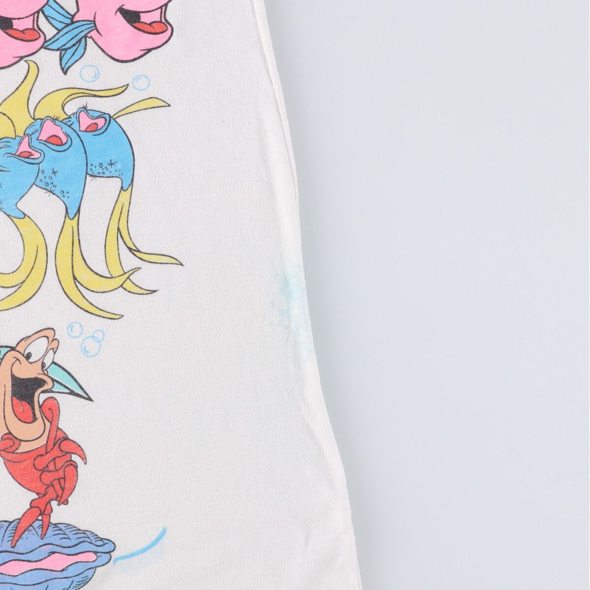 古着 THE LITTLE MERMAID リトルマーメイド 大判プリント キャラクタープリントTシャツ レディースXS相当 ヴィンテージ /evb029212 古着 THE LITTLE MERMAID リトルマーメイド 大判プリント キャラクター