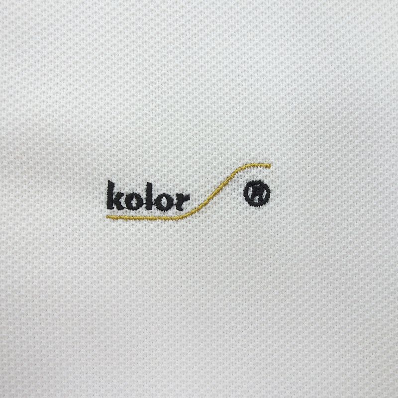 カラー/KOLOR 22SS GEEK kolor カラ Pe 鹿の子 ポロシャツ T