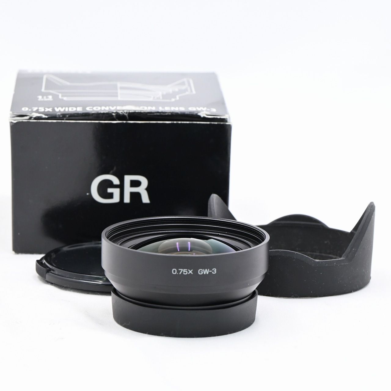 RICOH リコー GR用ワイドコンバージョンレンズ GW-3 21mm ラバーフード付属 アクセサリ