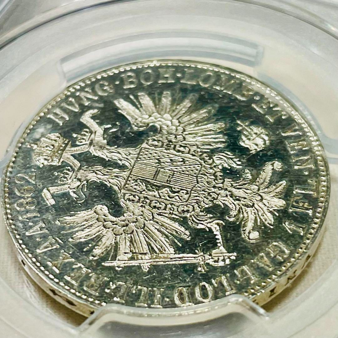 1860年発行国1862 オーストリア フローリン銀貨 UNC Details フランツ ...