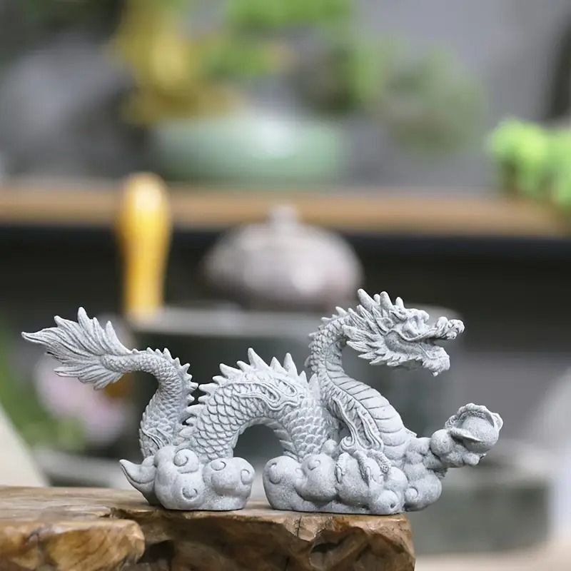 木彫り 仏像 龍 置物 高級天然木彫り 置物 開運 仏像 四天王屏風 風水