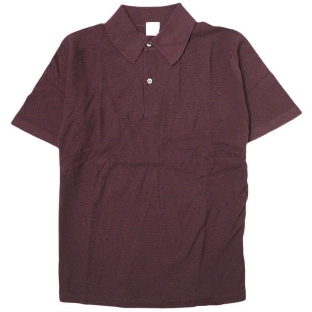 【美品・希少色】Anatomica Knited Poloポロシャツ1アナトミカ ANATOMICA アナトミカ 日本製 KNIT POLO 鹿の子編みニット