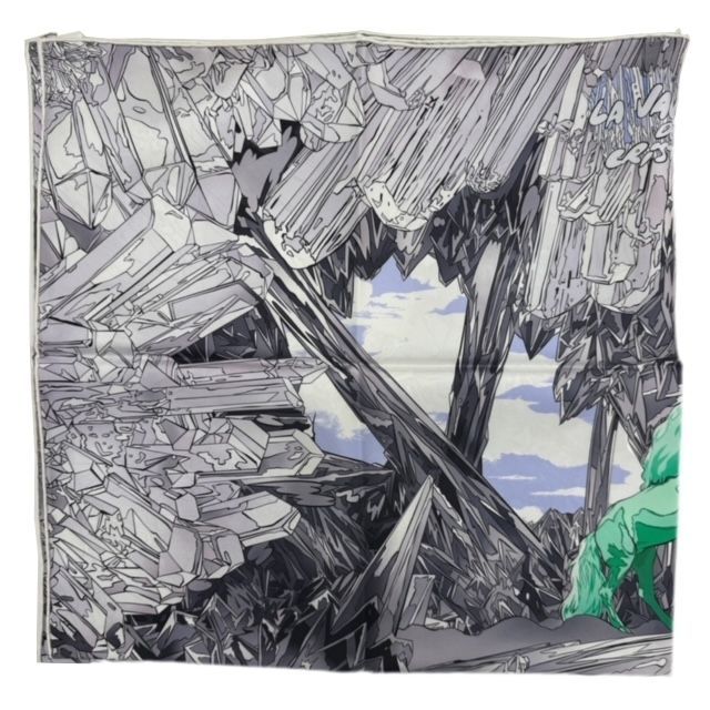 HERMES スカーフ　カレ90《ラ・ヴァレ・ドゥ・クリスタル》新品 HERMES エルメス スカーフ カレ90 《ラ・ヴァレ・ドゥ・クリスタル