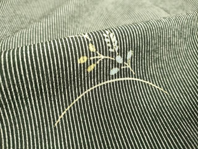 平和屋着物▽小紋 単衣 舞花文 黒地 洗える着物 DAAS0498az - メルカリ 