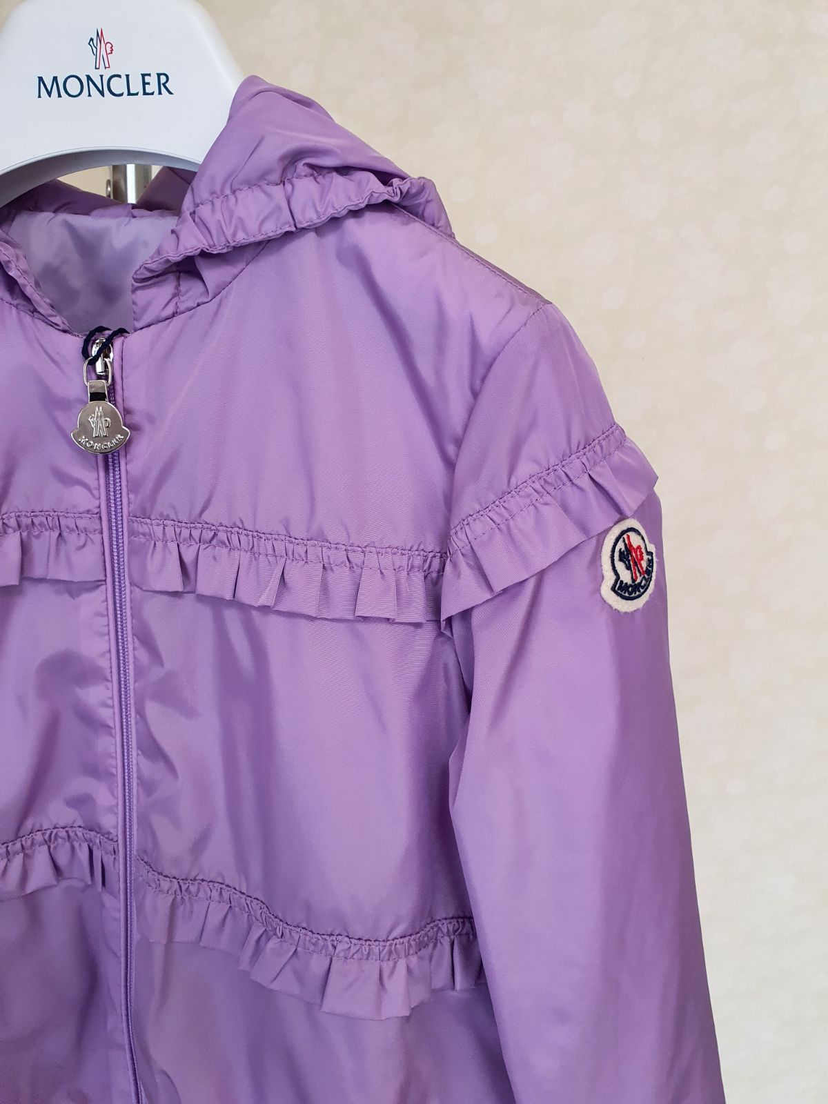 新品・未使用】MONCLER baby Hitiフリルジャケット ライラック