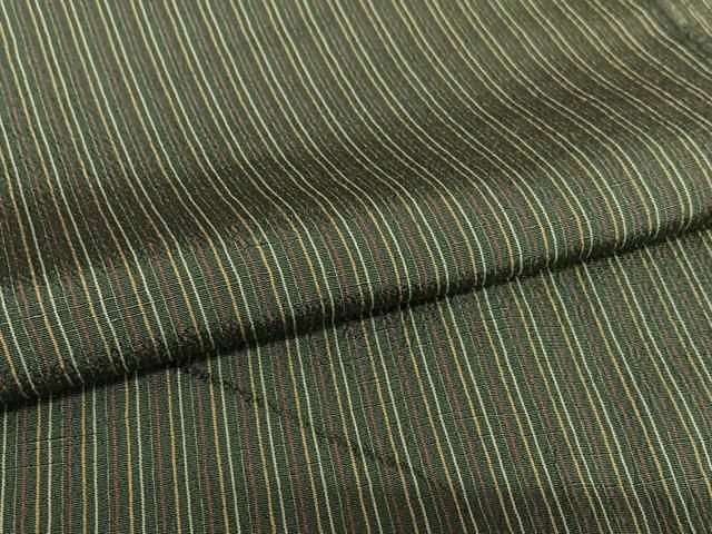 平和屋着物○上質な小紋 縞 お召縮緬 正絹 逸品 AAAY0271zg - メルカリ 