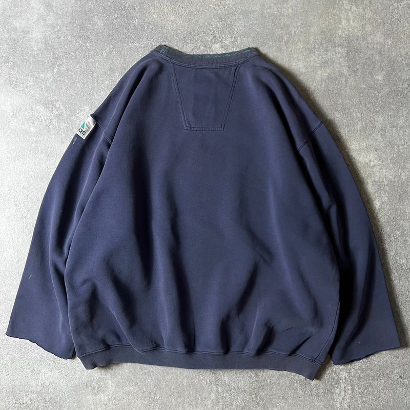 雰囲気系 90s adidas ビッグ パフォーマンス ロゴ 刺繍