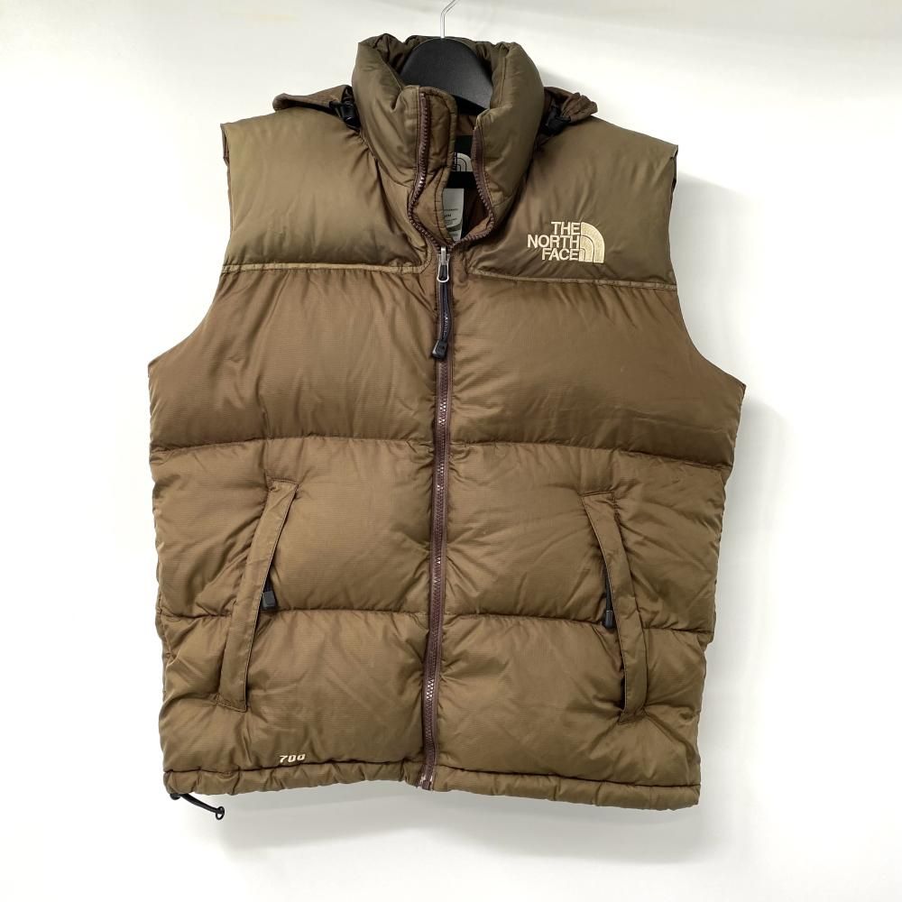 90s THE NORTH FACE ダウンベスト サイズM カーキ ザノースフェイス 17