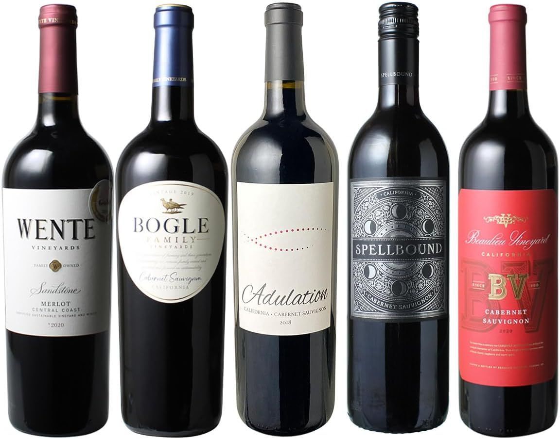 配送 全てを品質重視で厳選！カリフォルニア赤ワイン5本セット！001999