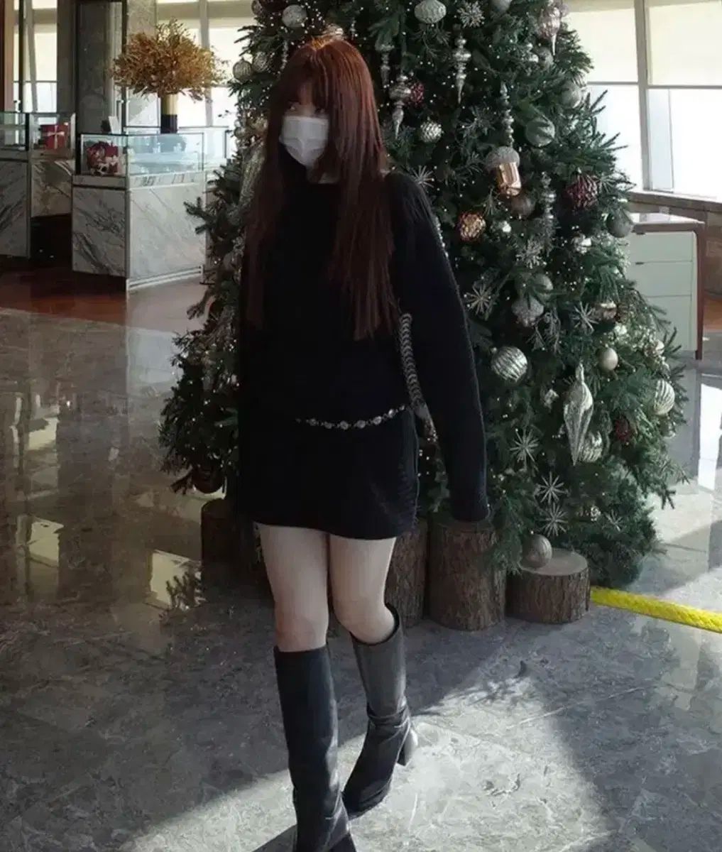 freckle seoul 黒 持ち運び ニット ワンピース 状態 良い
