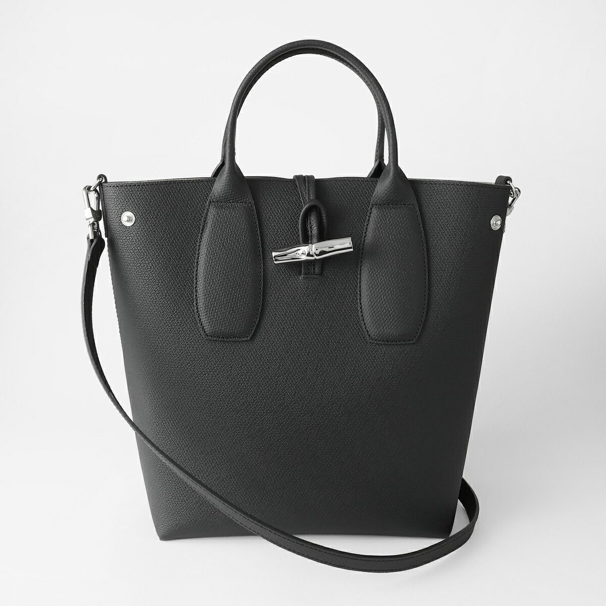【美品】LONGCHAMP ロンシャン ロゾ　フラップ　ビジネストートバッグ　黒 楽天市場】極美品☆LONGCHAMP ロンシャン ロゾ オールレザー