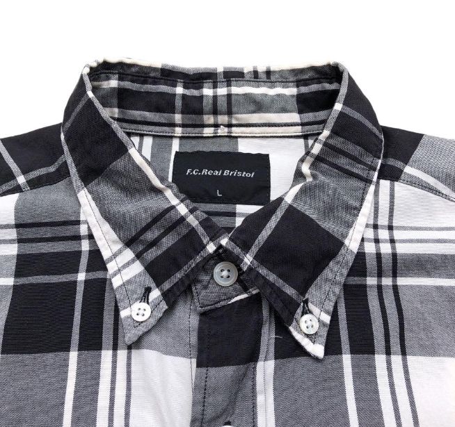 FCRB 35 STAR OXFORD CHECK SHIRT スターシャツ　M FCRB 35 STAR OXFORD CHECK SHIRT スター シャツ