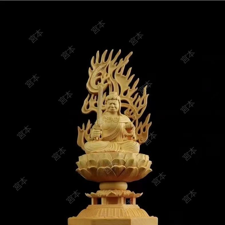 不動明王　木彫り像 仏像】リアル仏像 木造 不動明王立像 | リアル仏像,木造リアル