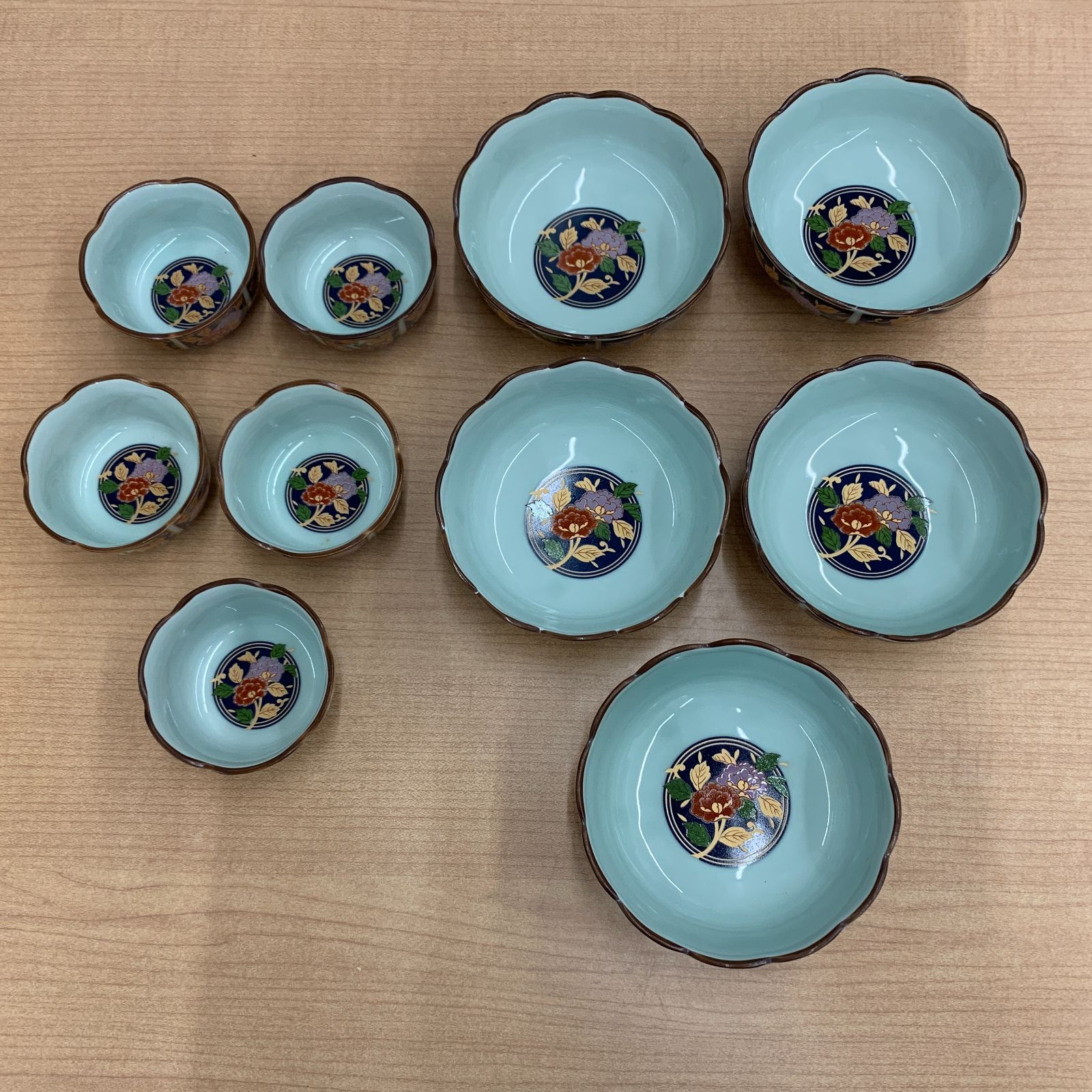 有田焼 金襴手古伊万里 親子鉢揃 10点セット - メルカリ