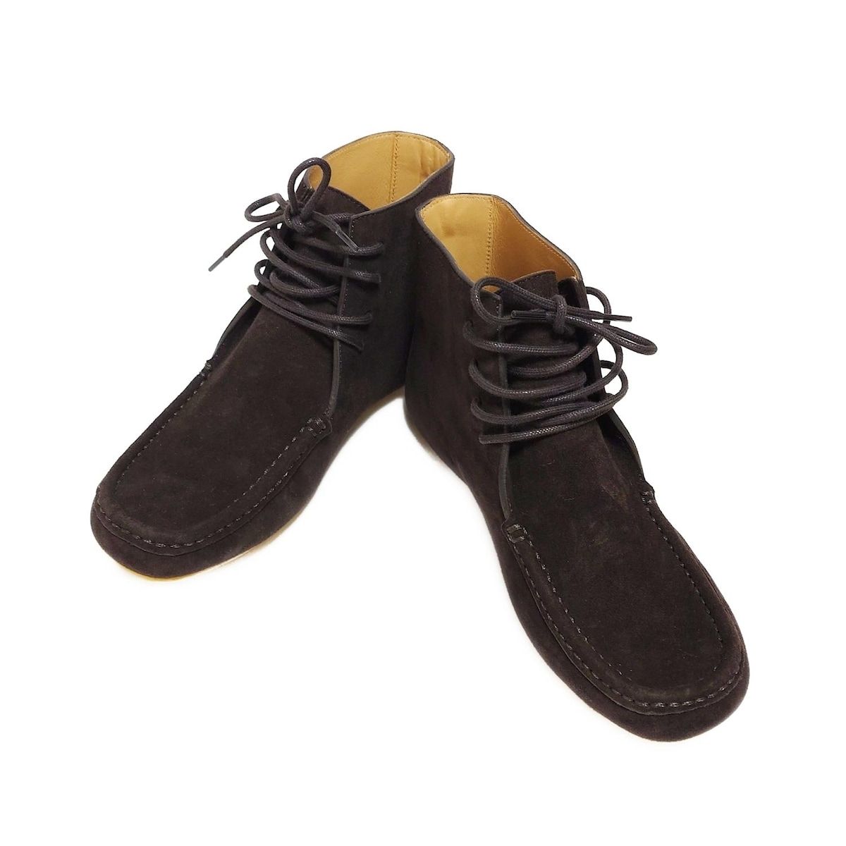 Loro Piana ロロピアーナ ショートブーツ 37 レディース ドット ウォーク ローファー ダークブラウン