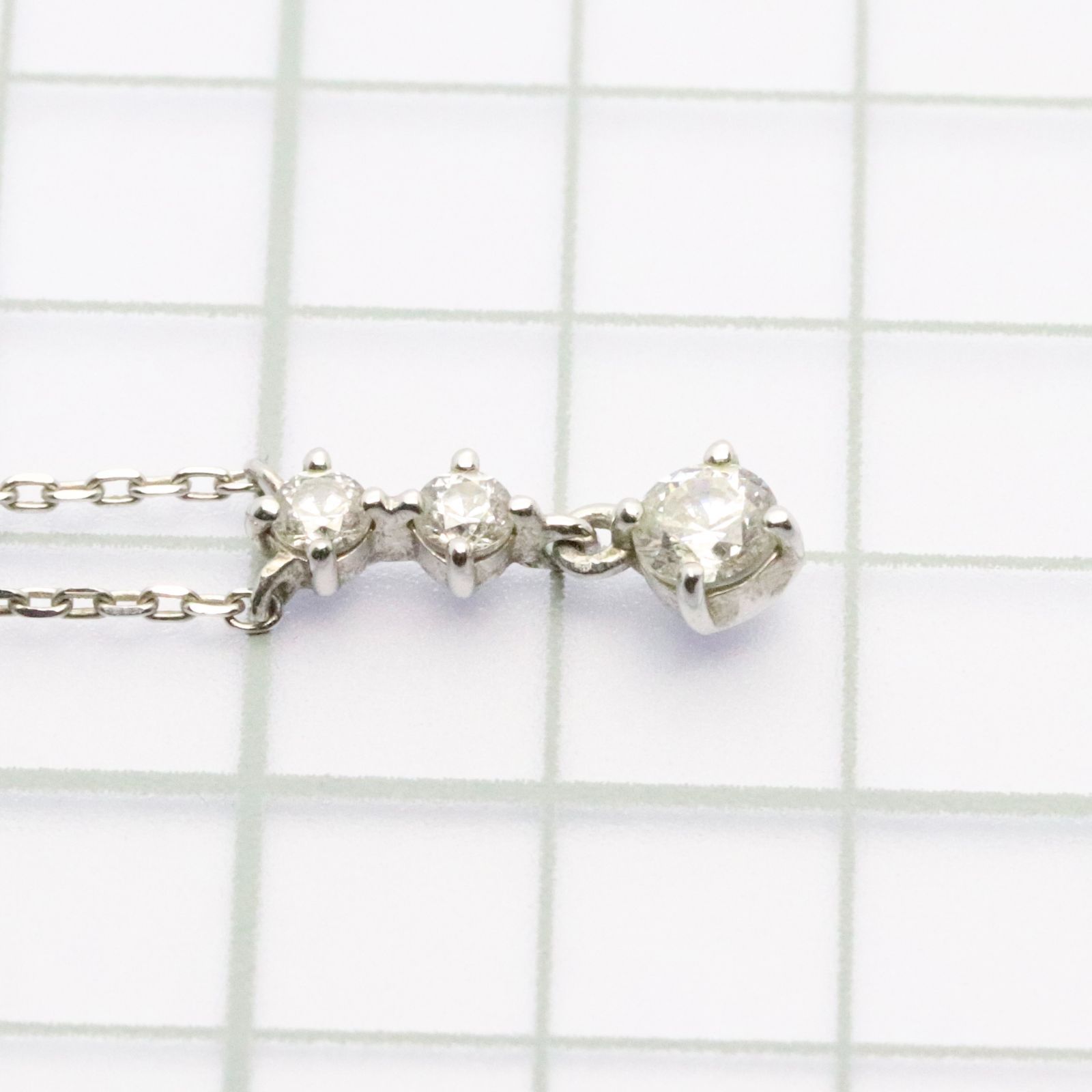 【TR】4℃ ヨンドシー K10 ネックレス レディース ラインストーン ヨンドシー 4℃ K10ピンクゴールドネックレス （ピンクゴールド