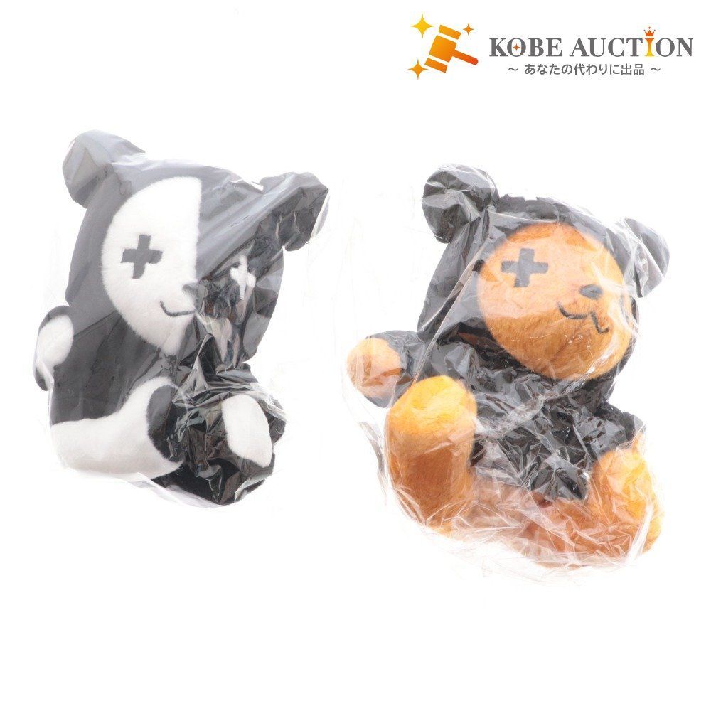 レトクマぬいぐるみ 2点セット まとめ売り ゲーム実況者 レトルト LEVEL.5 -FINAL- 白黒 茶色