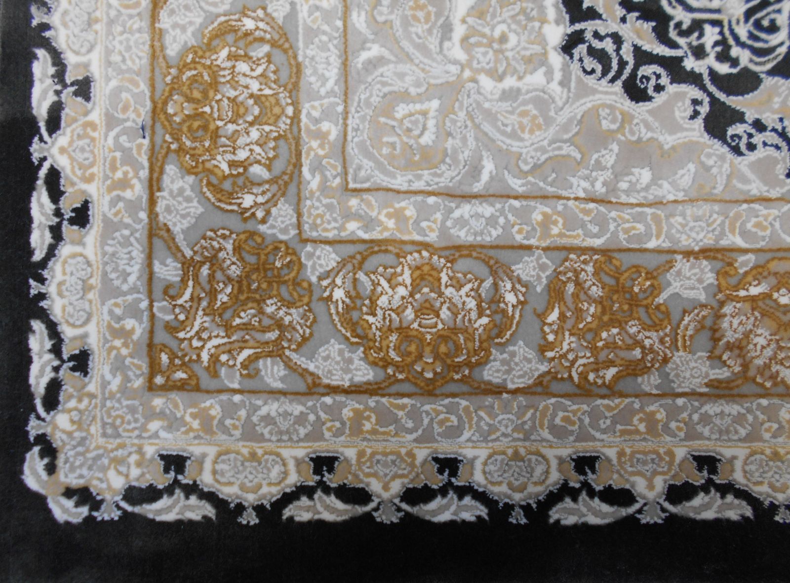 絨毯!円形200cm‐200541 144万ノット!立体柄!本場イラン産 絨毯!円形200cm‐200541 144万ノット!立体柄!本場イラン産
