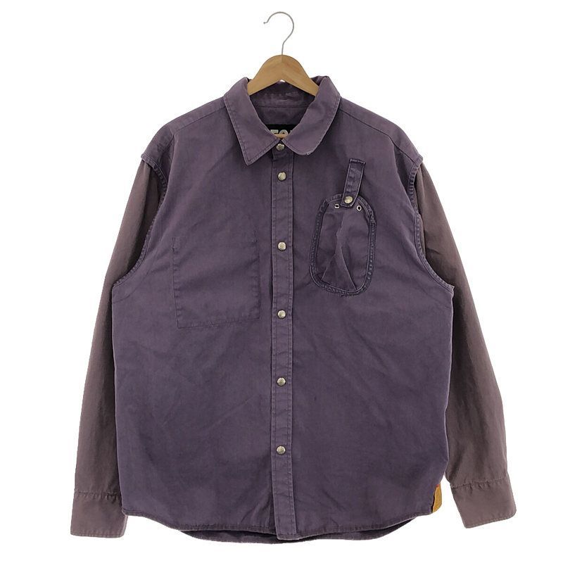 DIESEL ディーゼルパッチポケット ショルダーパイピング シャツ ジャケット DIESEL / ディーゼル | パッチポケット ショルダーパイピング