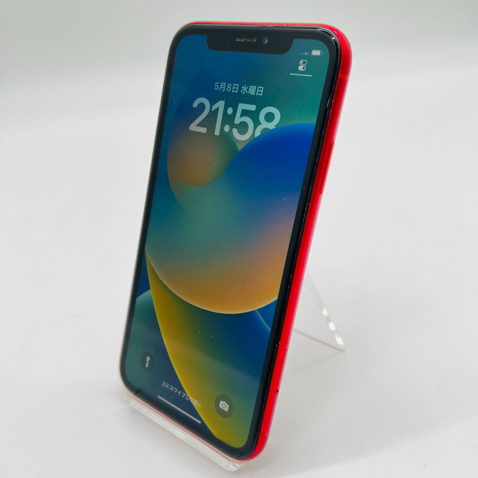 au iPhone XR 64GB レッド 本体のみ 動作確認済み SIMロック解除済み 