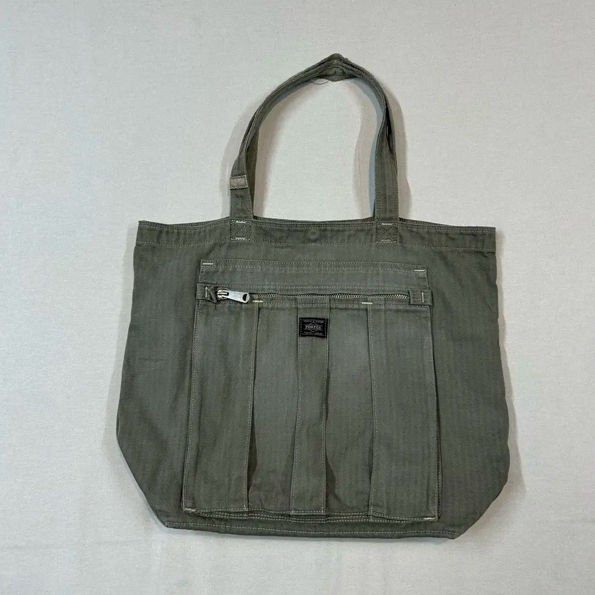 Porter(ポーター) HBT ハリングボーン トートバッグ ショルダーバッグ オリーブグリーン グリーン