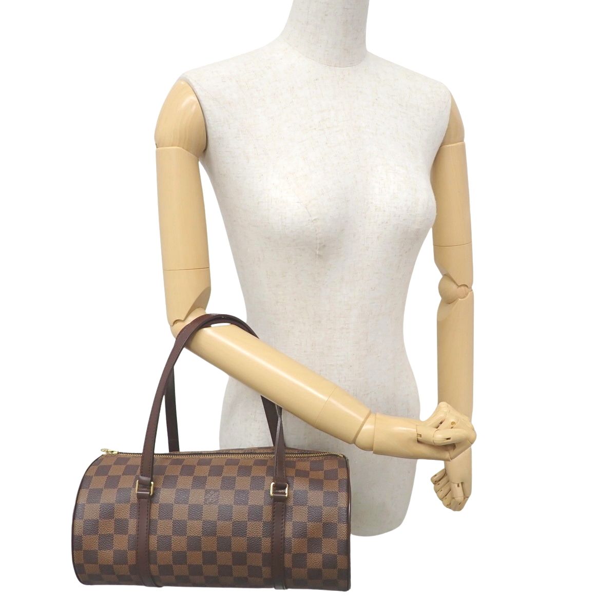 ルイヴィトン ダミエ ミニボストンバッグ パピヨン 中古・古着通販】LOUIS VUITTON (ルイ ヴィトン) パピヨン30