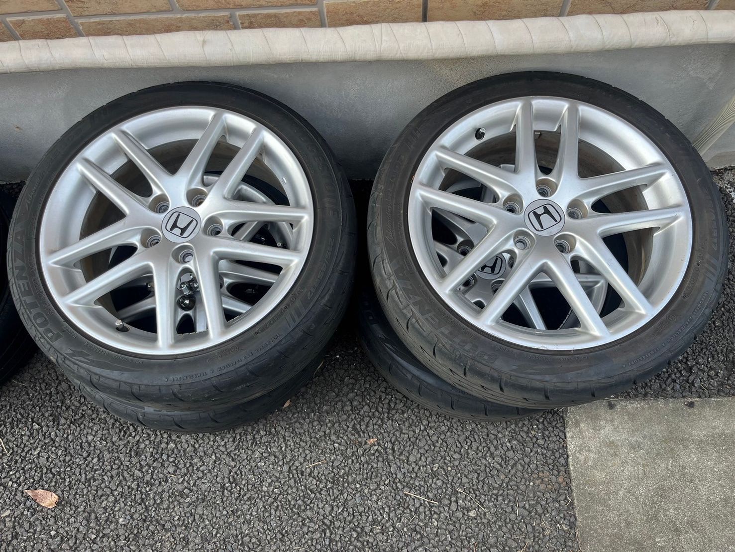 アコード（CL7）　純正ホイール ホンダ CL7 アコード ユーロR 純正 17in 7J +55 PCD114.3 プラクティバ