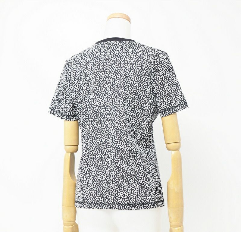 エルメス 半袖Tシャツ ナウサシェーヌプリント 36サイズ