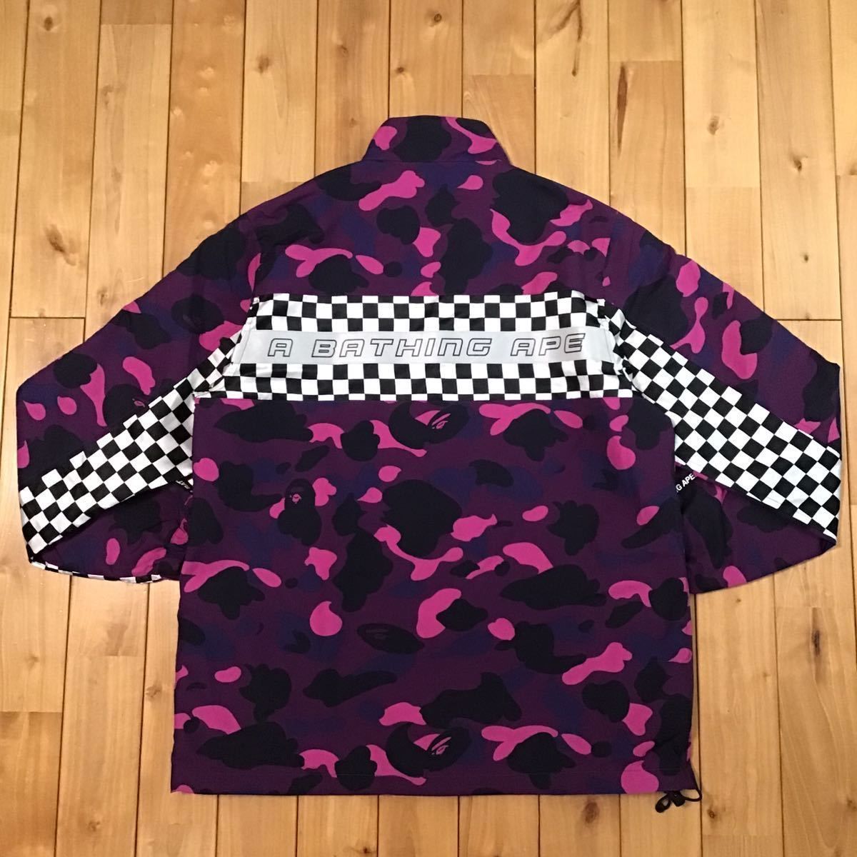 Purple camo ナイロン ジャケット Mサイズ a bathing ape BAPE zip