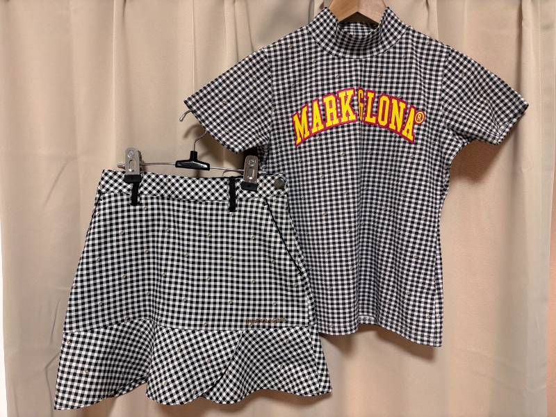 MARK-LONA マークアンドロナ ギンガムチェックカットソー21 ギンガムチェック フ スカート