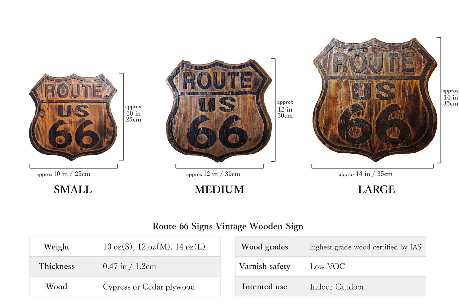 ROUTE66 サインプレート 木製 看板 ルート66 アメリカ 雑貨