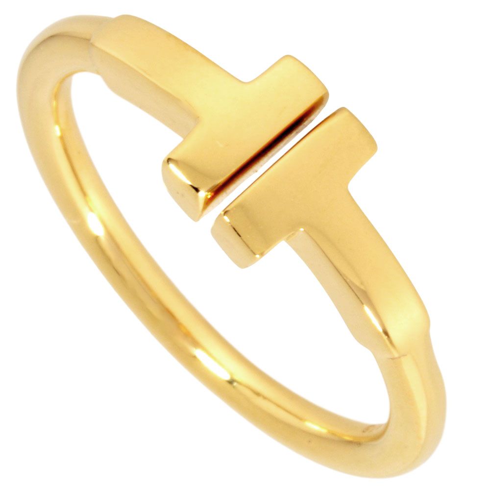 ティファニー Tiffany&Co. Tワイヤー リング 指輪 約9号 K18YG 3g