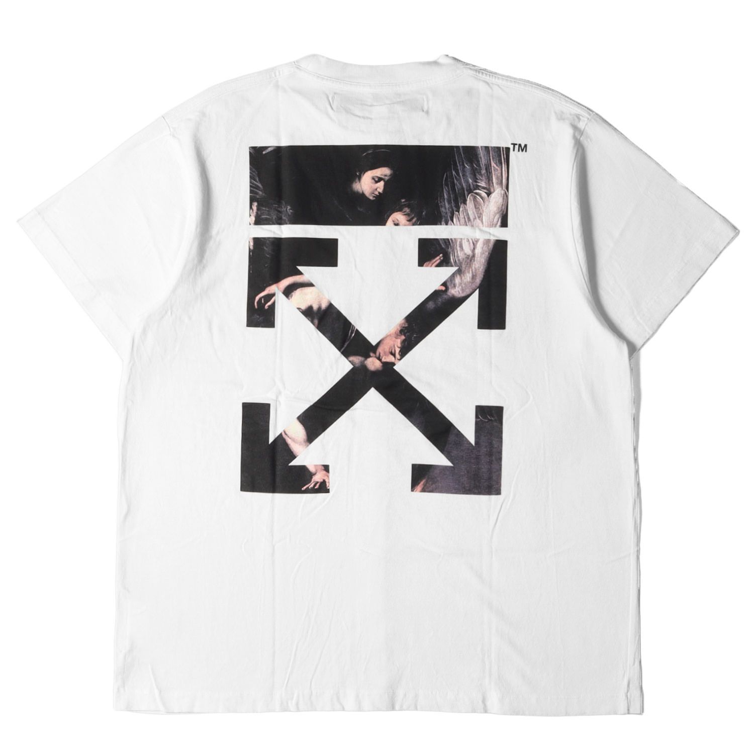 美品 OFF-WHITE オフホワイト Tシャツ サイズ:XS 20SS 絵画アロー ...