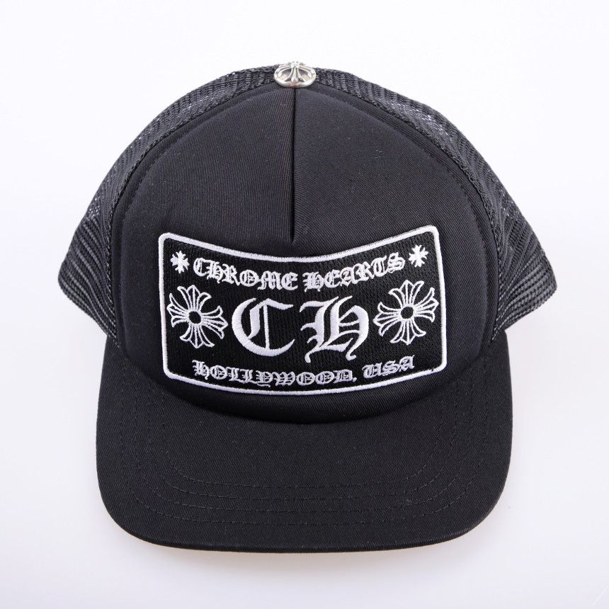 Chrome Hearts クロムハーツ CH ハリウッド トラッカーハット ブラック