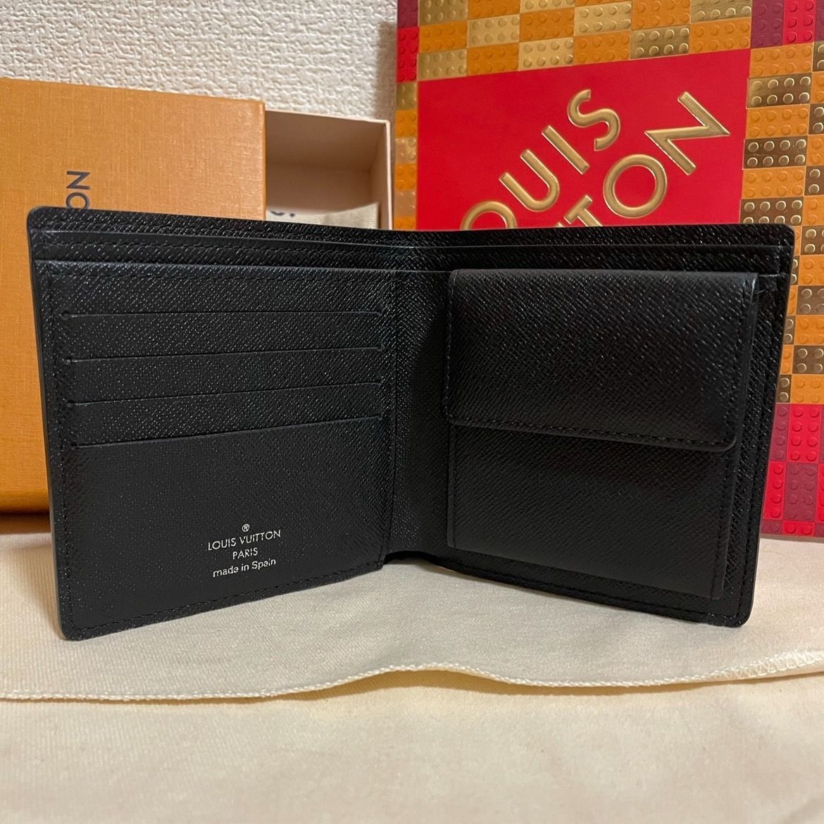 使用わずか】ルイヴィトン ダミエ ポルトフォイユ マルコ NM 折り財布 LOUIS VUITTON - メルカリ