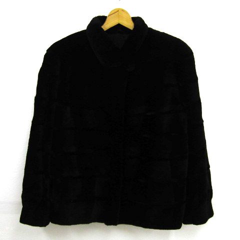 サガミンク ミンクコート ミンクファー 毛皮 ブランド 黒 レディース Fサイズ ブラック SAGA MINK