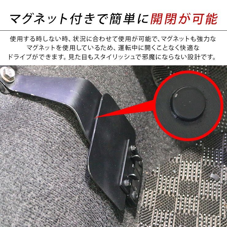 ハイエース 折りたたみ式フットレスト ブラック助手席用 ハイエース 折りたたみ式フットレスト ブラック助手席用 楽天