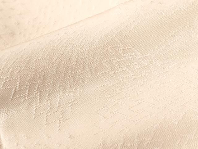 平和屋着物○上質な色無地 扇面吉祥地紋 肌色 正絹 逸品 CAAW7275yc