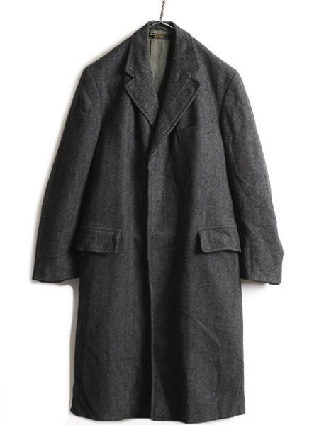 80s USA製 ビンテージ ブルックスブラザーズ チェスター コート L 濃灰