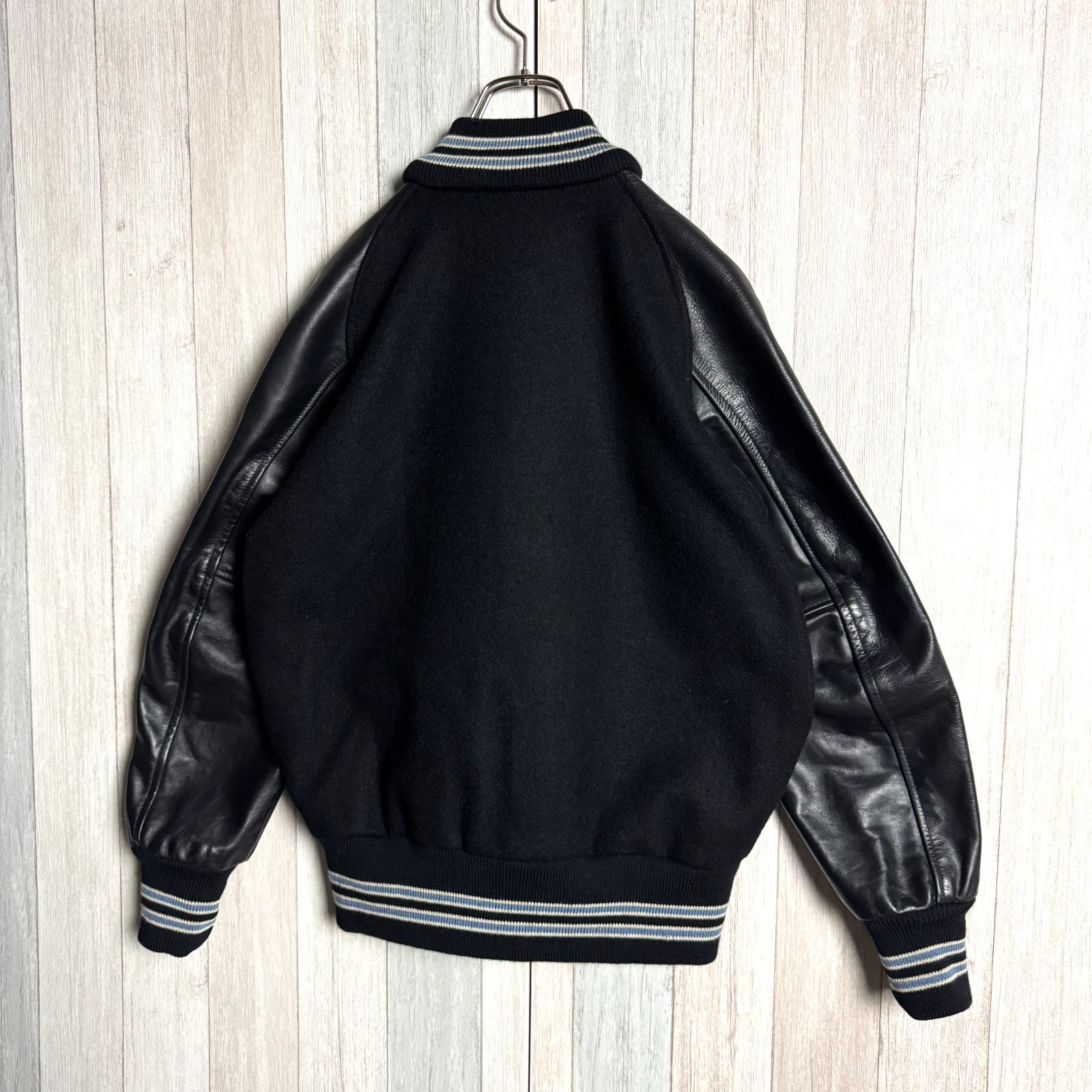 USA製 SKOOKUM スクーカム アワードジャケット 袖レザー スタジャン