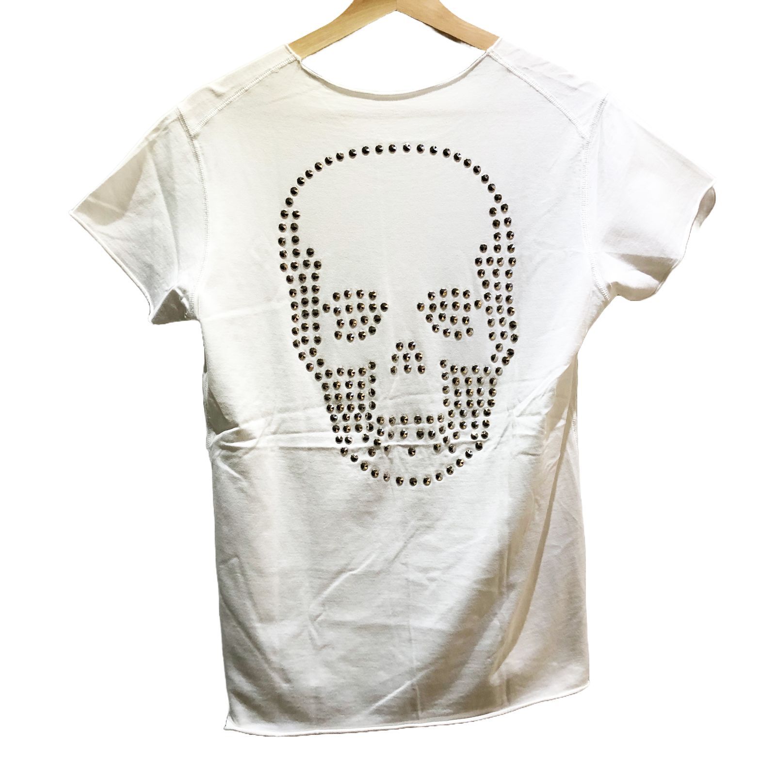 lucien pellat-finet ルシアンペラフィネ Back Logo Skull Studs Short 