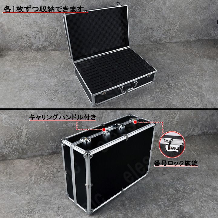 高品質　マグネットローダー　ARS BGS PSA 全対 30枚保管　ブラック : アタッシュケースPSA アクリルスタンド1個付き ARS BGS