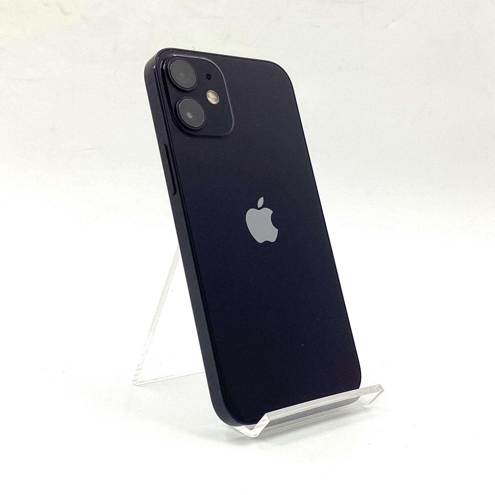 【全額返金保証】【最速発送】Apple iPhone mini 12 mini 64GB ブラック SIMフリー /バッテリー79%【動作良好・良品】