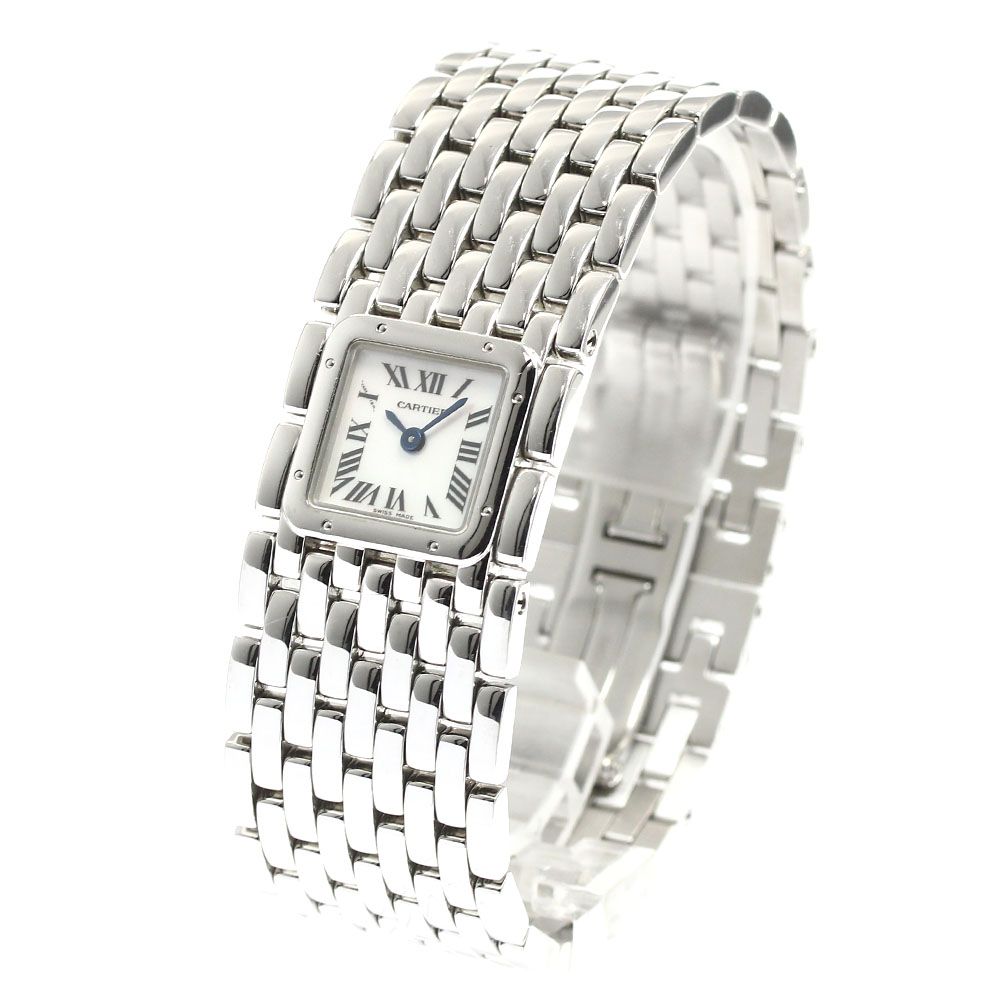 カルティエ CARTIER W61001T9 パンテールリュバンLM ホワイトシェルダイアル クォーツ レディース_912843
