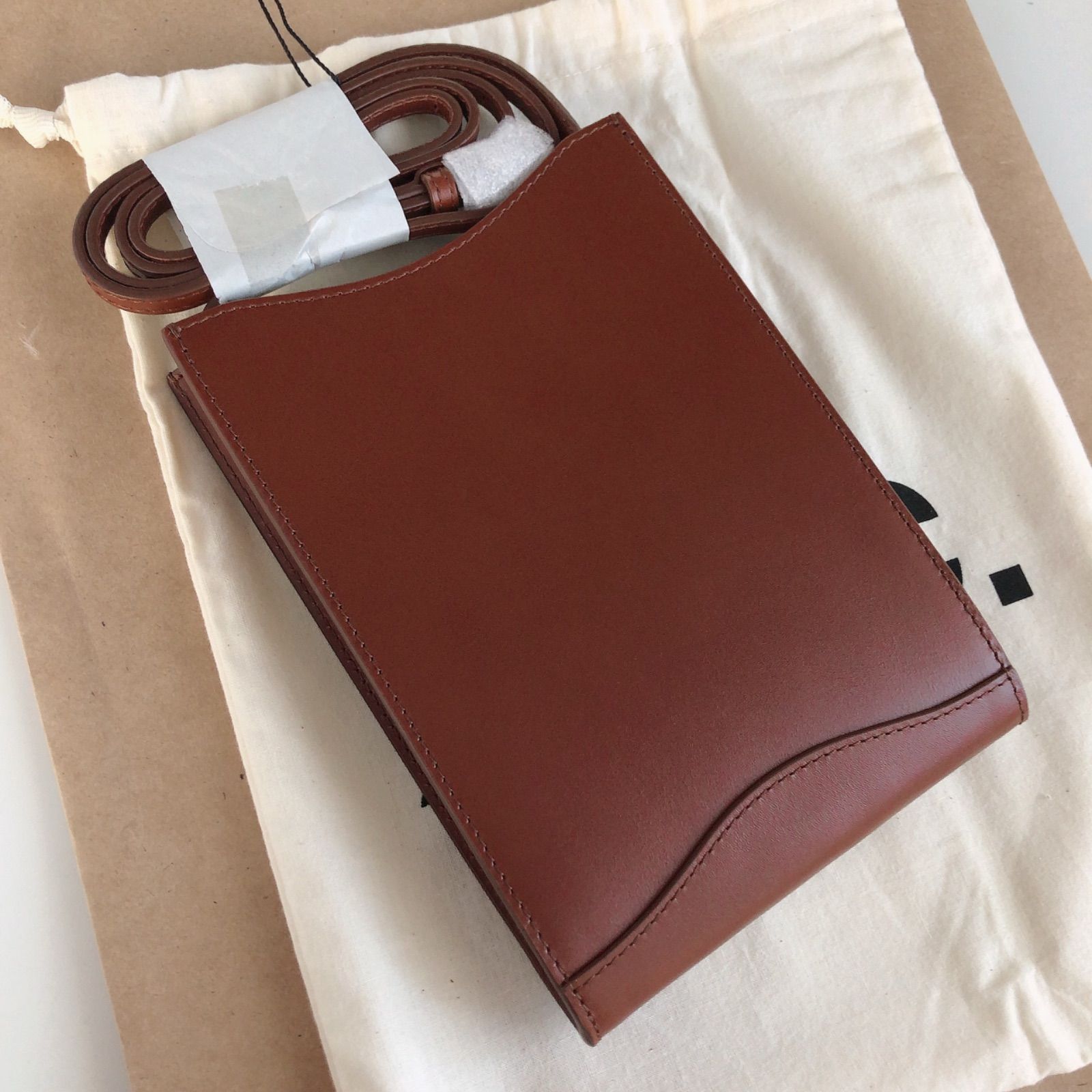 A.P.C アーペーセー Jamie ネックポーチ スクエア ミニバッグ