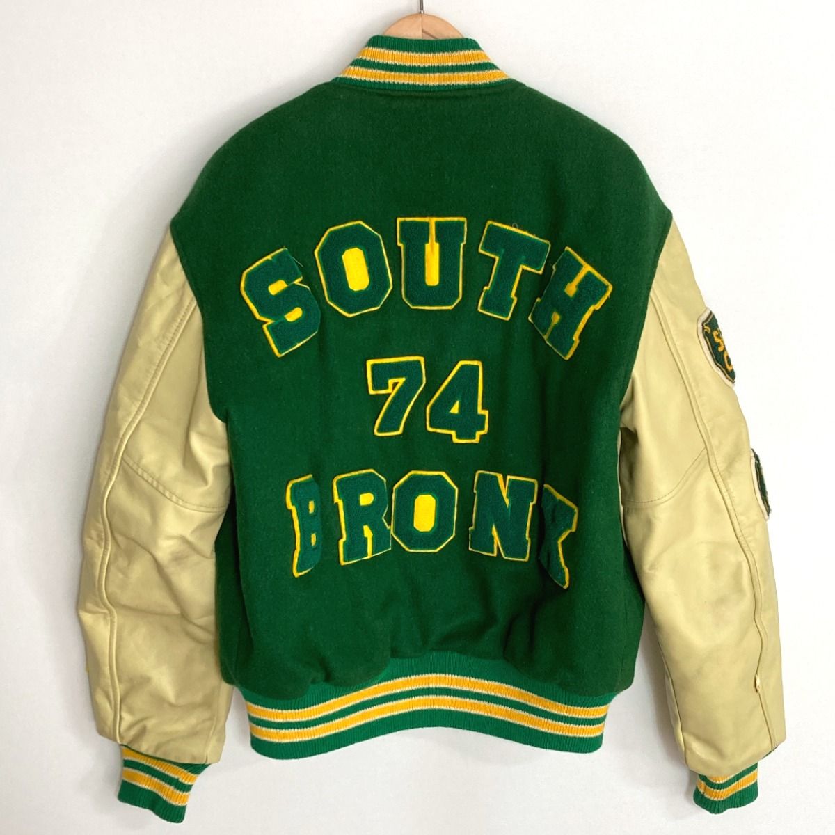 BUTWIN バトウィン スタジャン ジャケット SOUTH 74 BRONX グリーン  