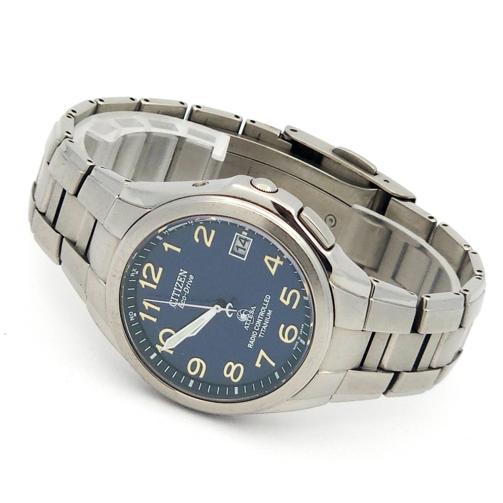 CITIZEN シチズン アテッサ H410-T003788 ソーラー電波 動作品 