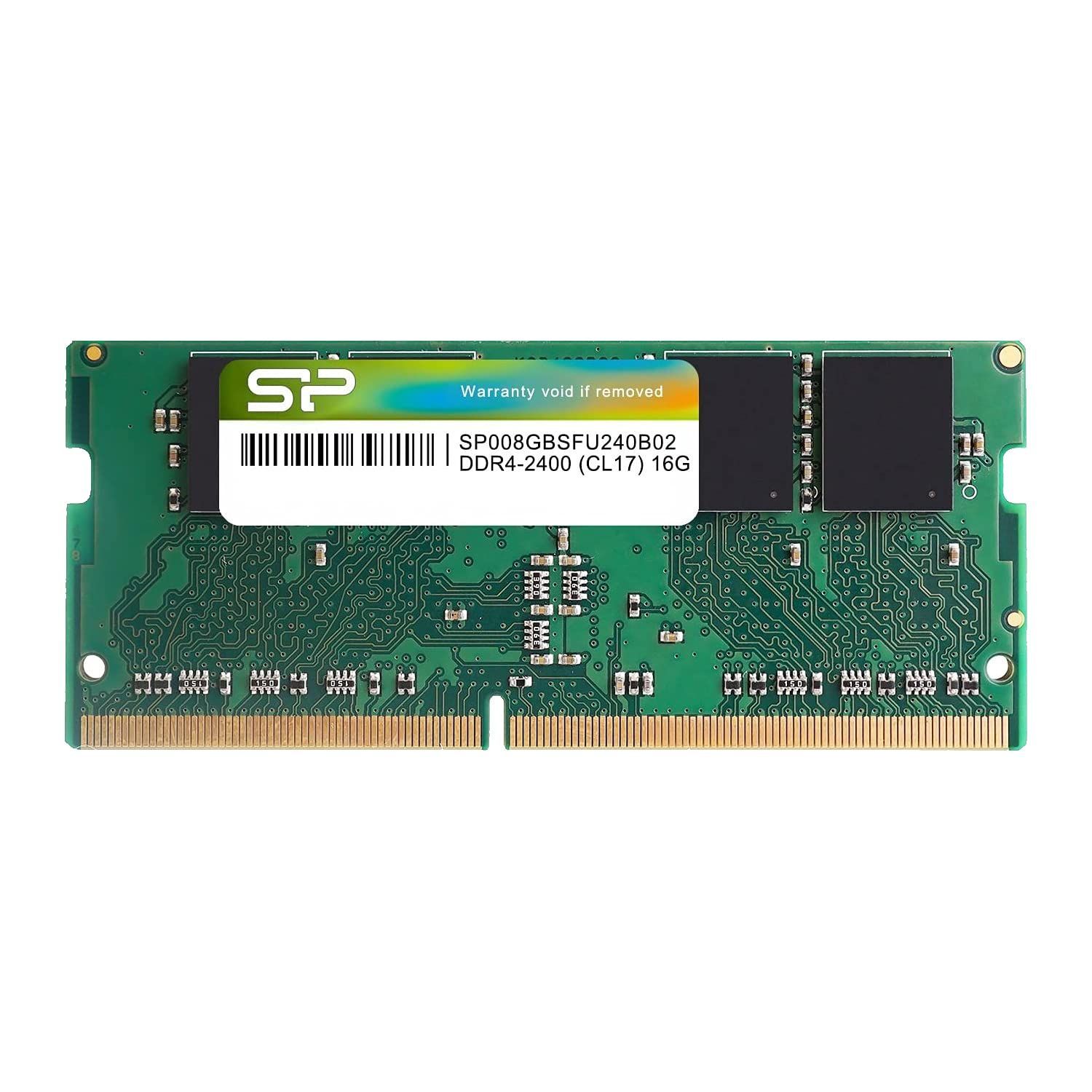 260Pin 1.2V 8GB×1枚 CL17 DDR4-2400(PC4-19200) ノートPC用メモリ SP008GBSFU240B02 シリコンパワー