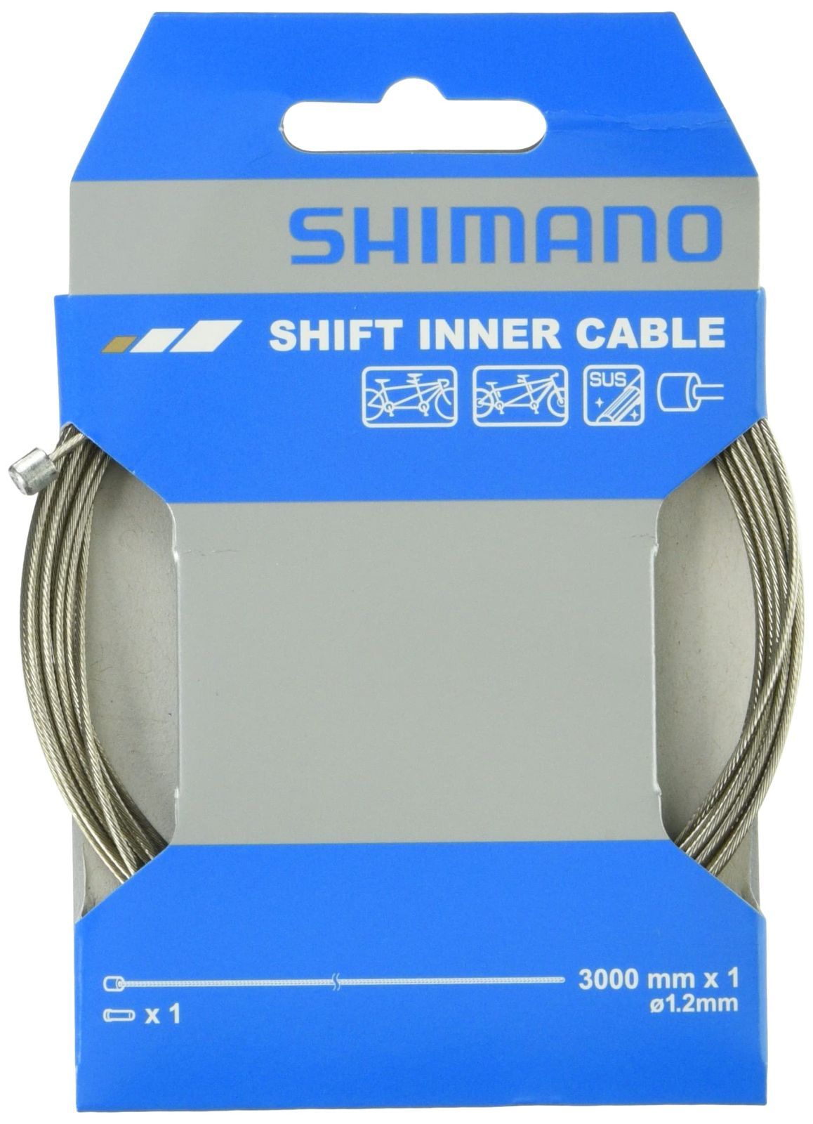 【人気商品】シマノ(SHIMANO) ROAD/MTB シフトインナーケーブル 1.2 x 2100mm/3000mm